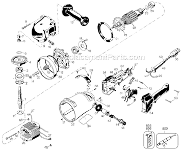 Part Location Diagram of 133062-01 DeWALT Gear